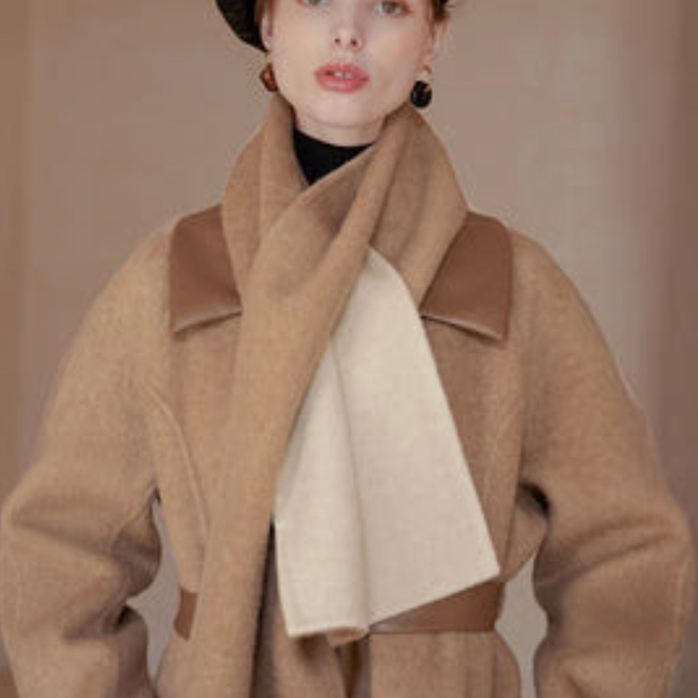 Petite Studio Wool + Silk Reversible Scarf